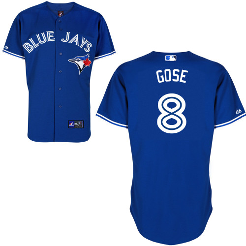 Anthony Gose #8 mlb Jersey-Toronto Blue Jays Women's Authentic Alternate Blue Baseball Jersey